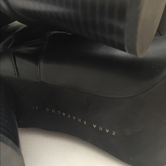 Black over the knee boots from zara - Picture 4 of 5